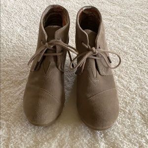TOMS wedge booties